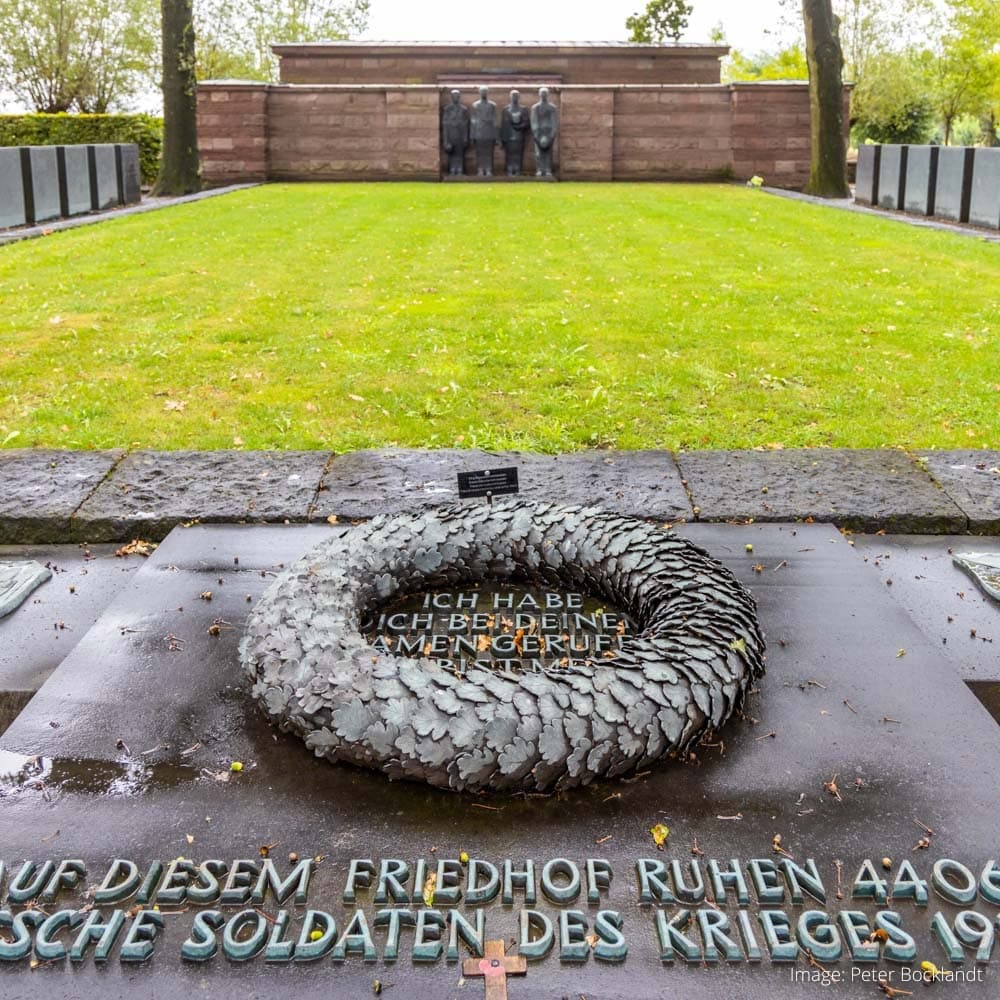 Langemark German Military Cemetery — Flanders, Belgium, Western Europe