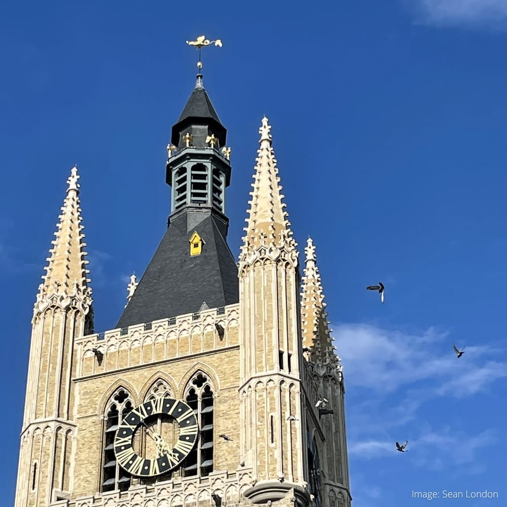 Cloth Hall and Cathedral — Flanders, Belgium, Western Europe