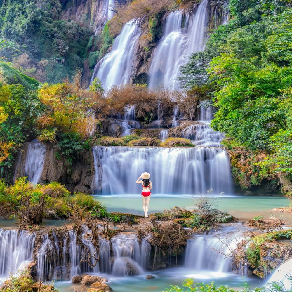 Thi Lo Su Waterfall — 