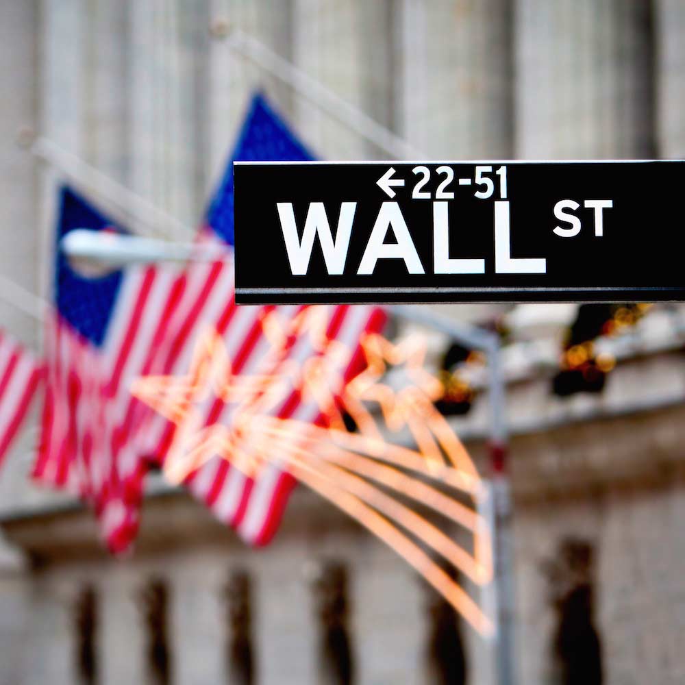 Wall St — New York City, New York, United States, North America