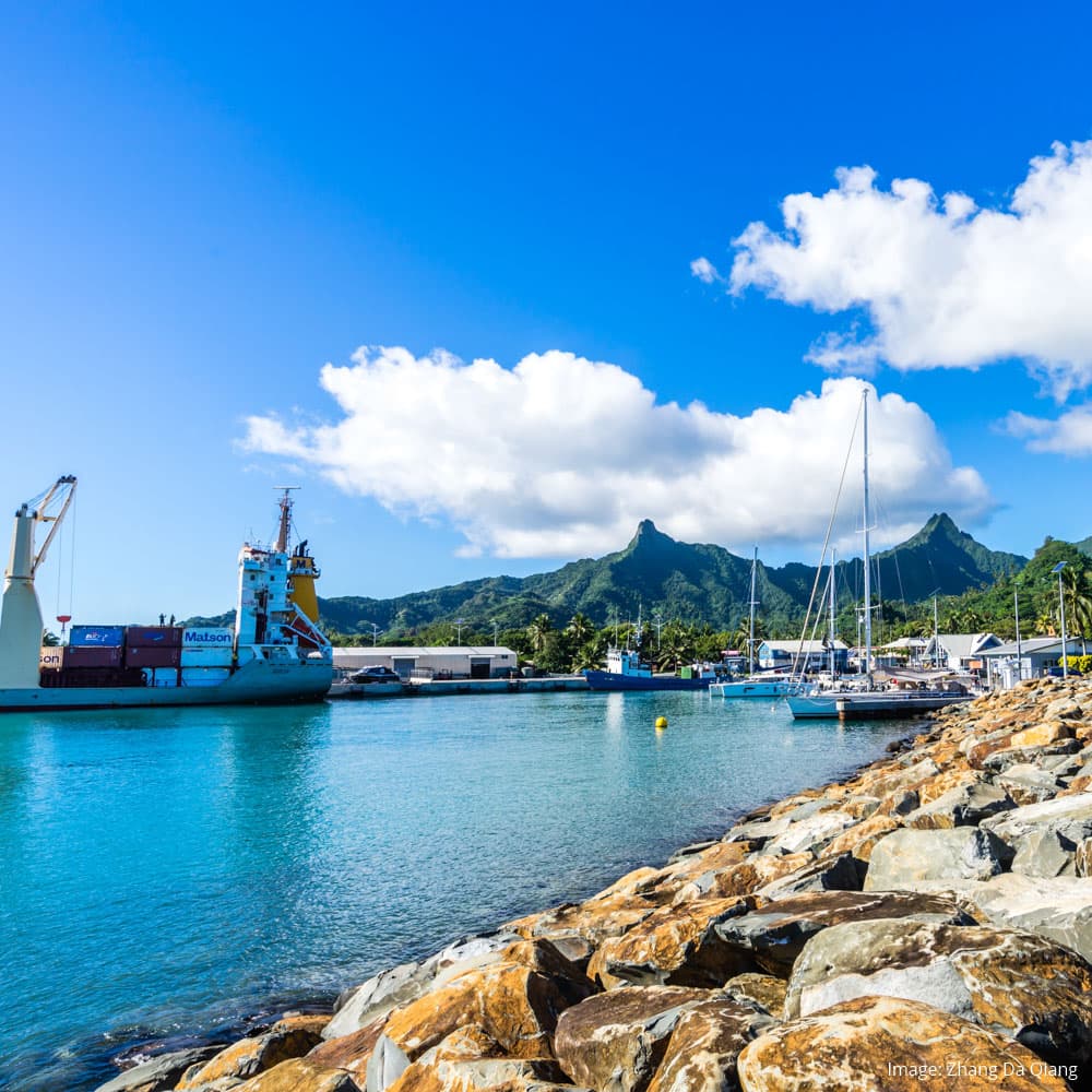 Avatiu Harbour, Rarotonga — 