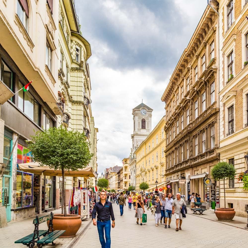 Váci Street — Budapest, Hungary, Eastern Europe