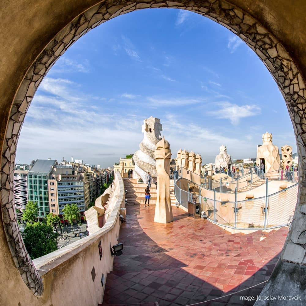 La Pedrera-Casa Milà — Barcelona, Catalonia, Spain, Western Europe