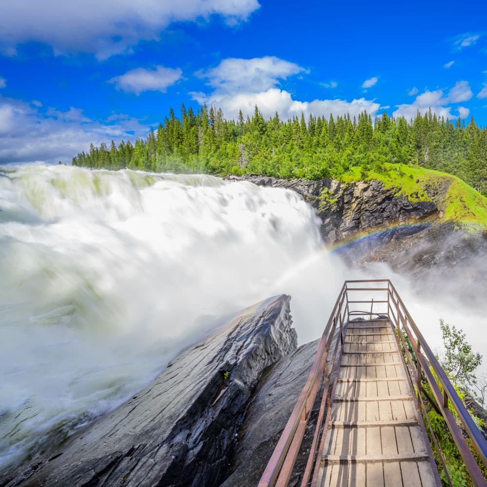 Tannforsen Waterfall — Sweden, Scandinavia