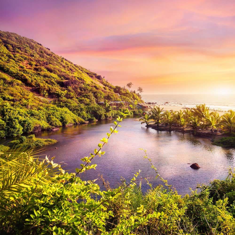 Arambol Sweet Water Lake, Goa — India, Asia