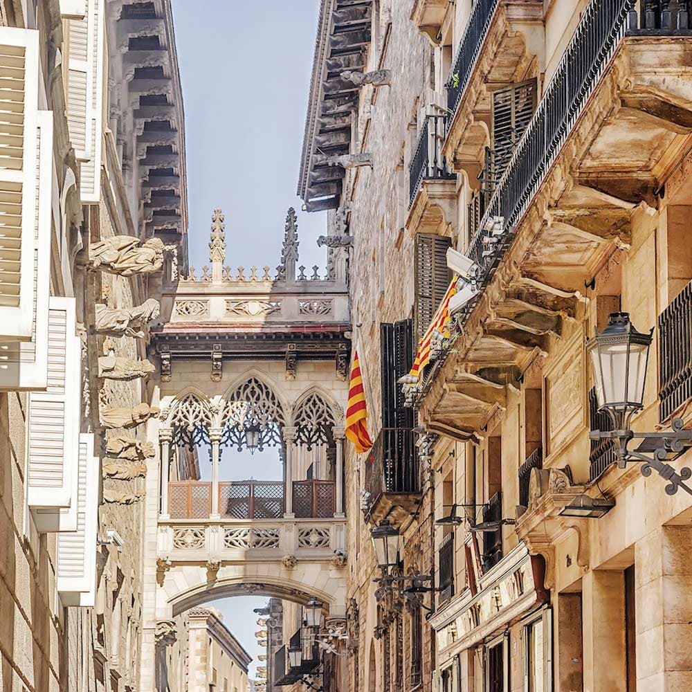 Barcelona Gothic Quarter — Barcelona, Catalonia, Spain, Western Europe