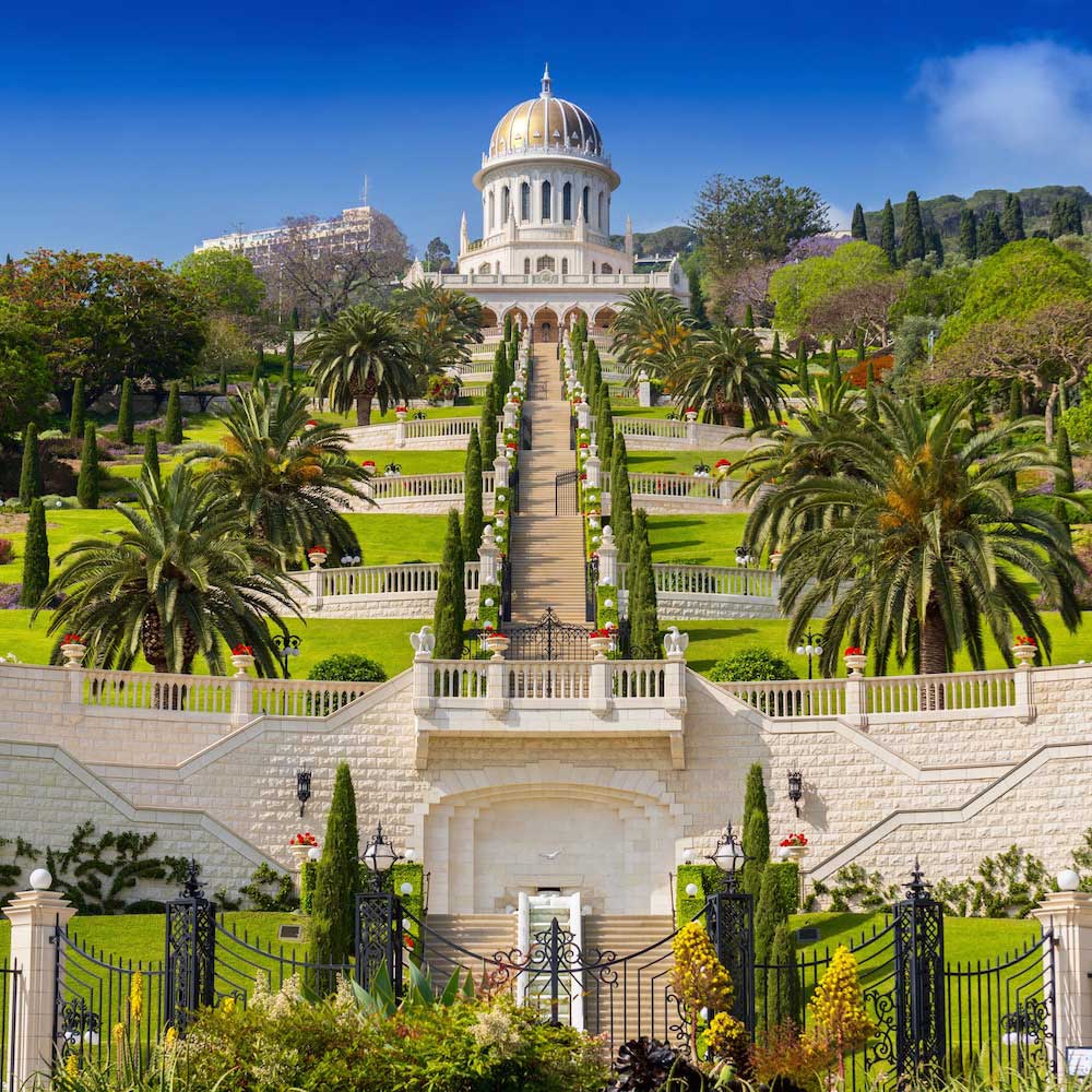 Bahai Gardens, Haifa — Israel, Middle East