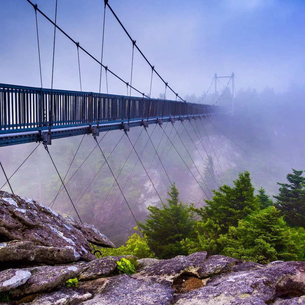 Mile High Swinging Bridge — North Carolina, United States, North America