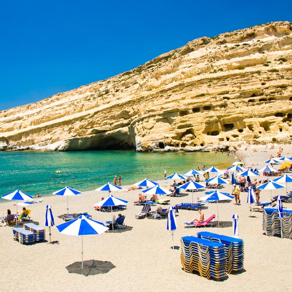 Matala Beach — Crete, Greece, Western Europe