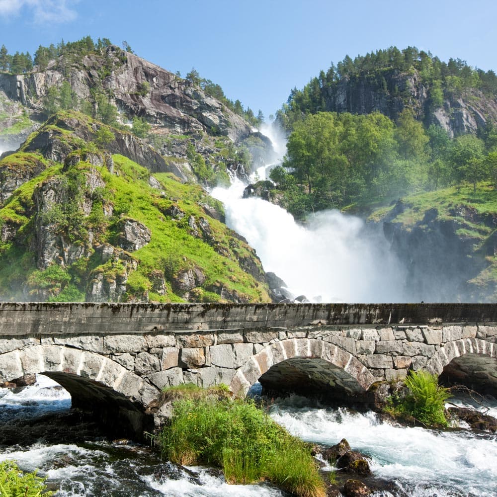 Latefossen Waterfall — 
