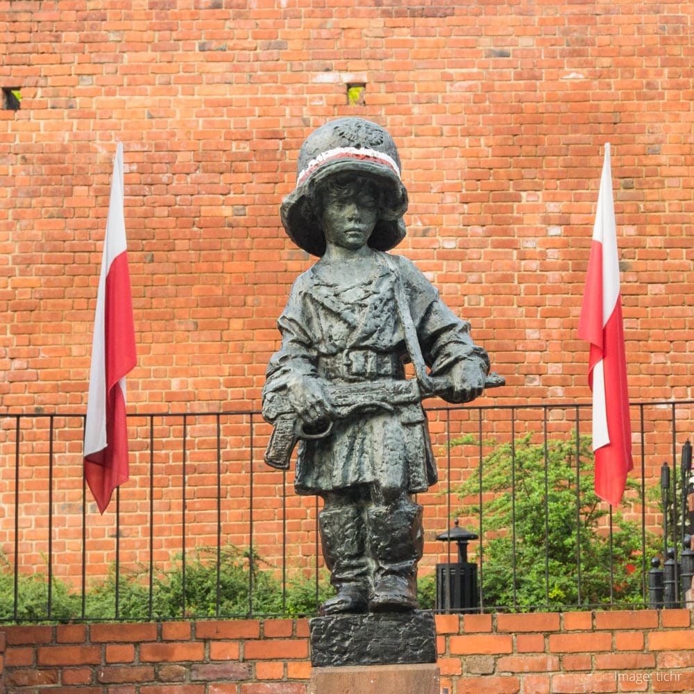 Monument of the Little Insurgent — Warsaw, Poland, Eastern Europe