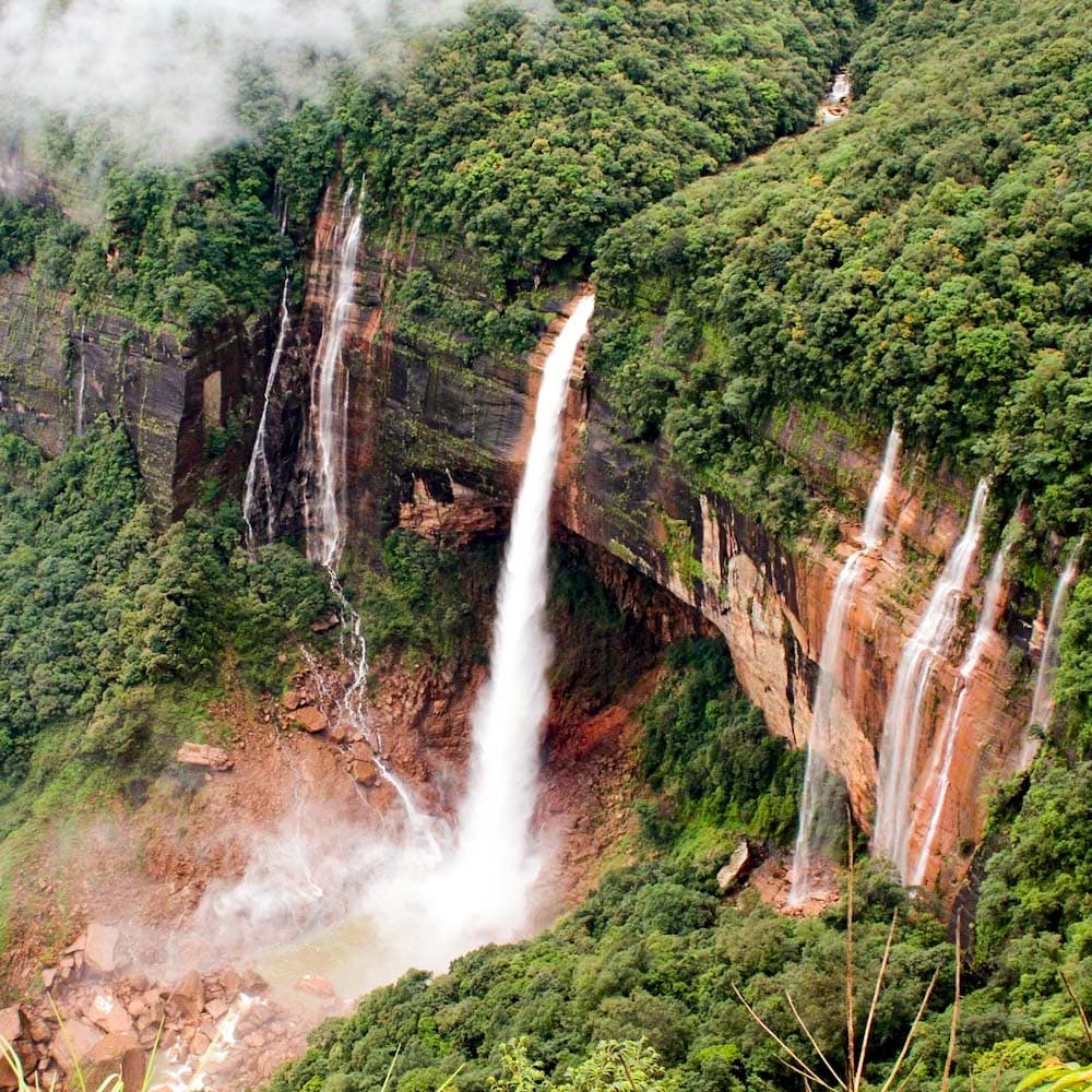Nohkalikai Falls — India, Asia