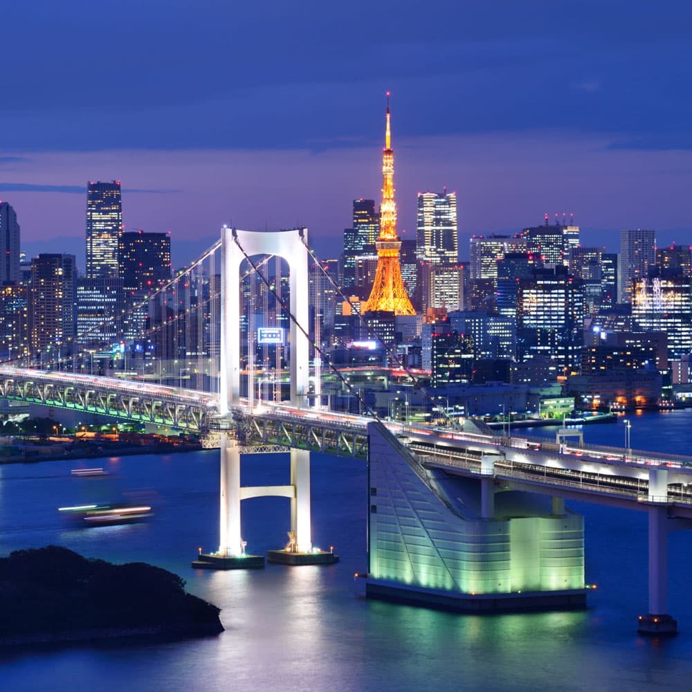 Rainbow Bridge — Tokyo, Japan, Asia