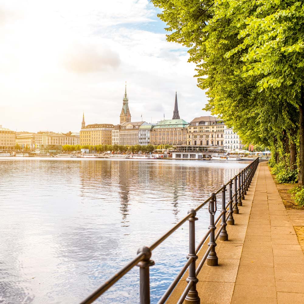 Alster River — Hamburg, Germany, Western Europe