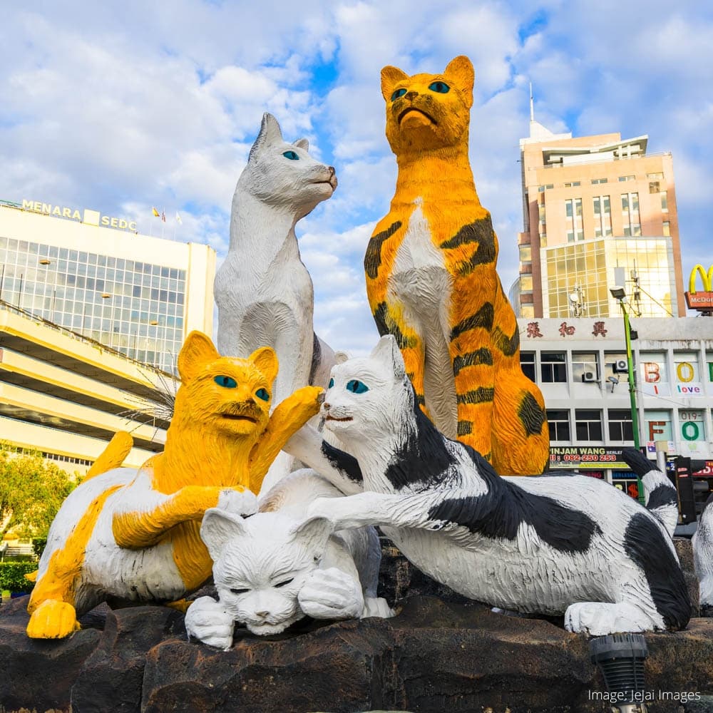 Cat Statue — Kuching, Sarawak, Malaysia, Asia