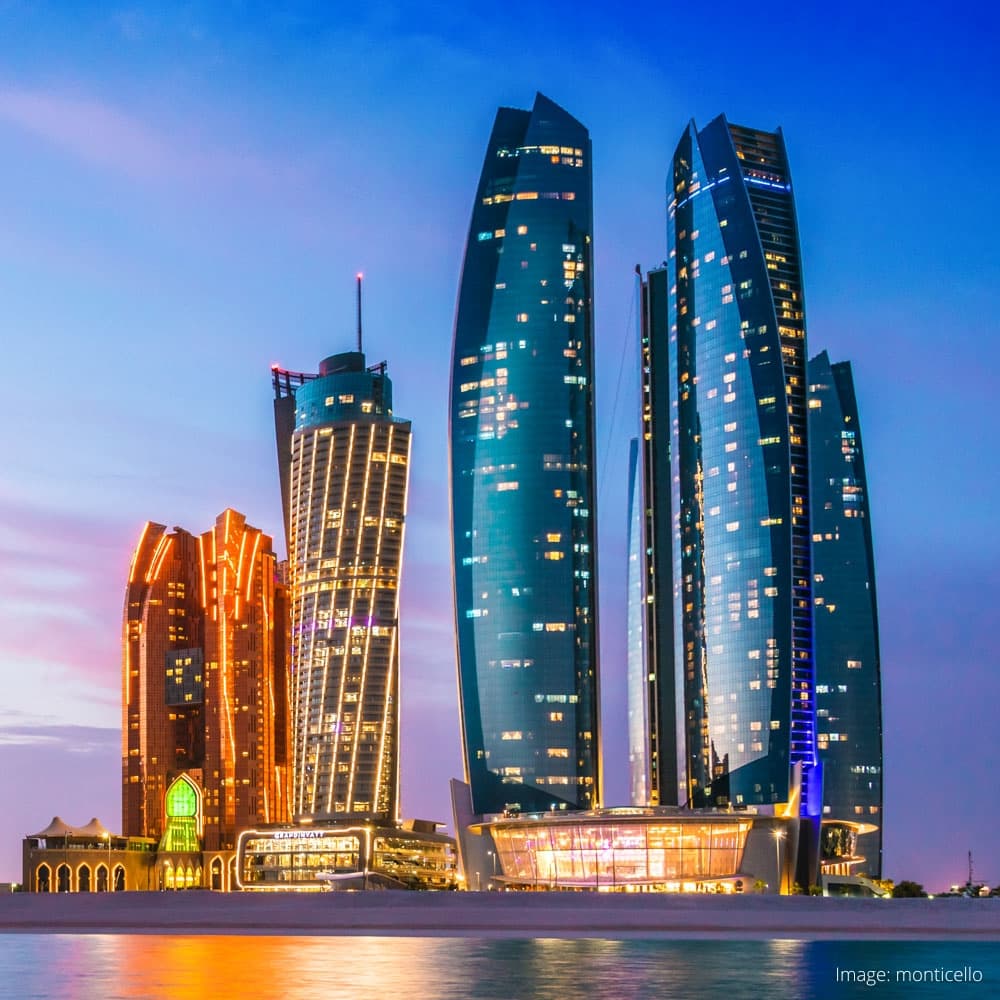 Etihad Towers — Abu Dhabi, United Arab Emirates, Middle East