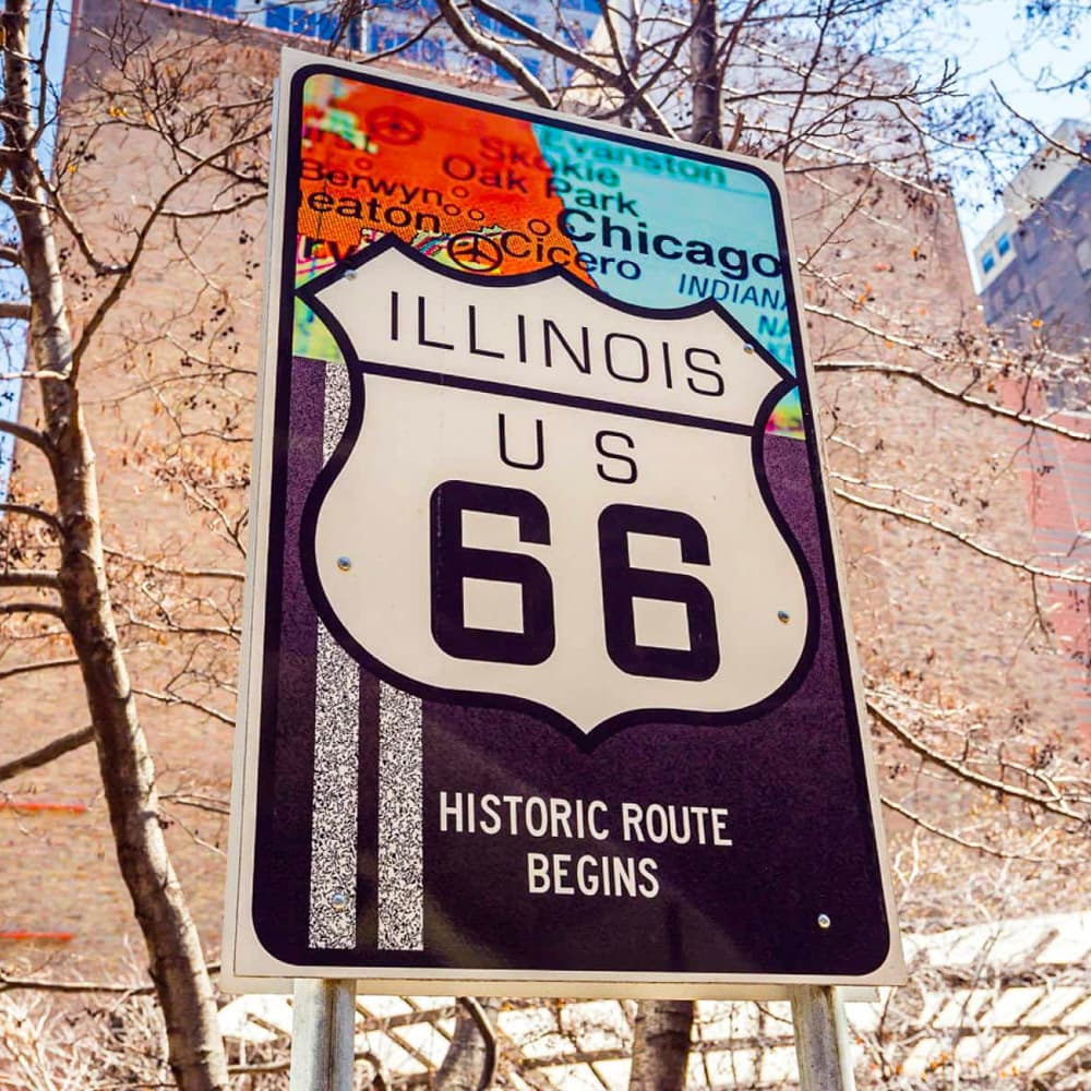 Route 66 Begins — Chicago, Illinois, United States, North America