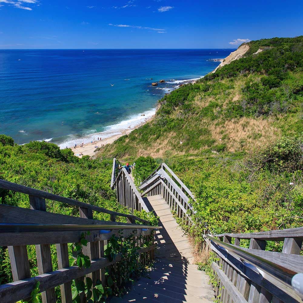 Mohegan Bluffs, Block Island, United States, North America