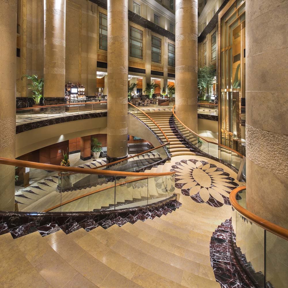 Grand Staircase at The Fullerton Hotel — Singapore, Asia