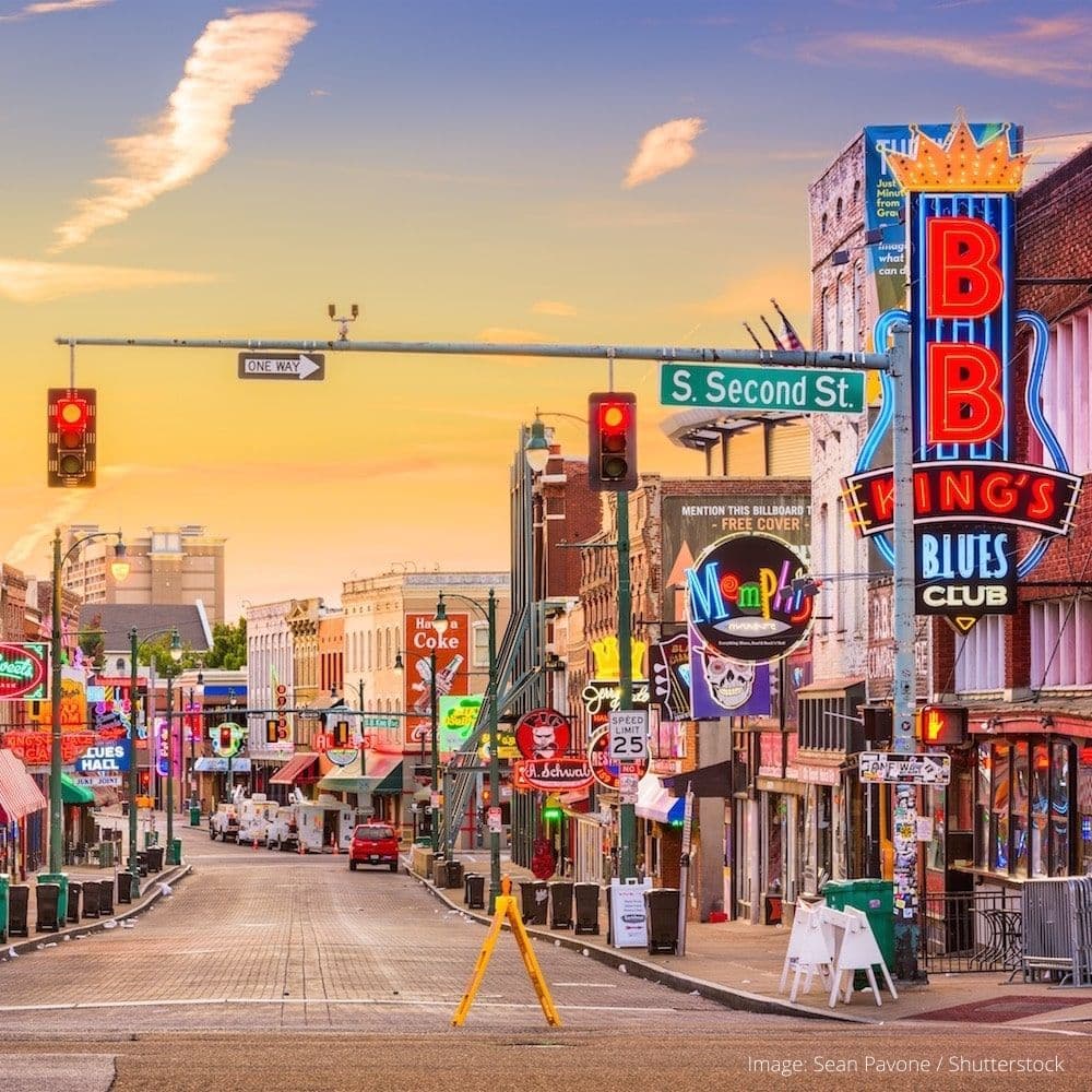 Historic Beale Street — Memphis, Tennessee, United States, North America
