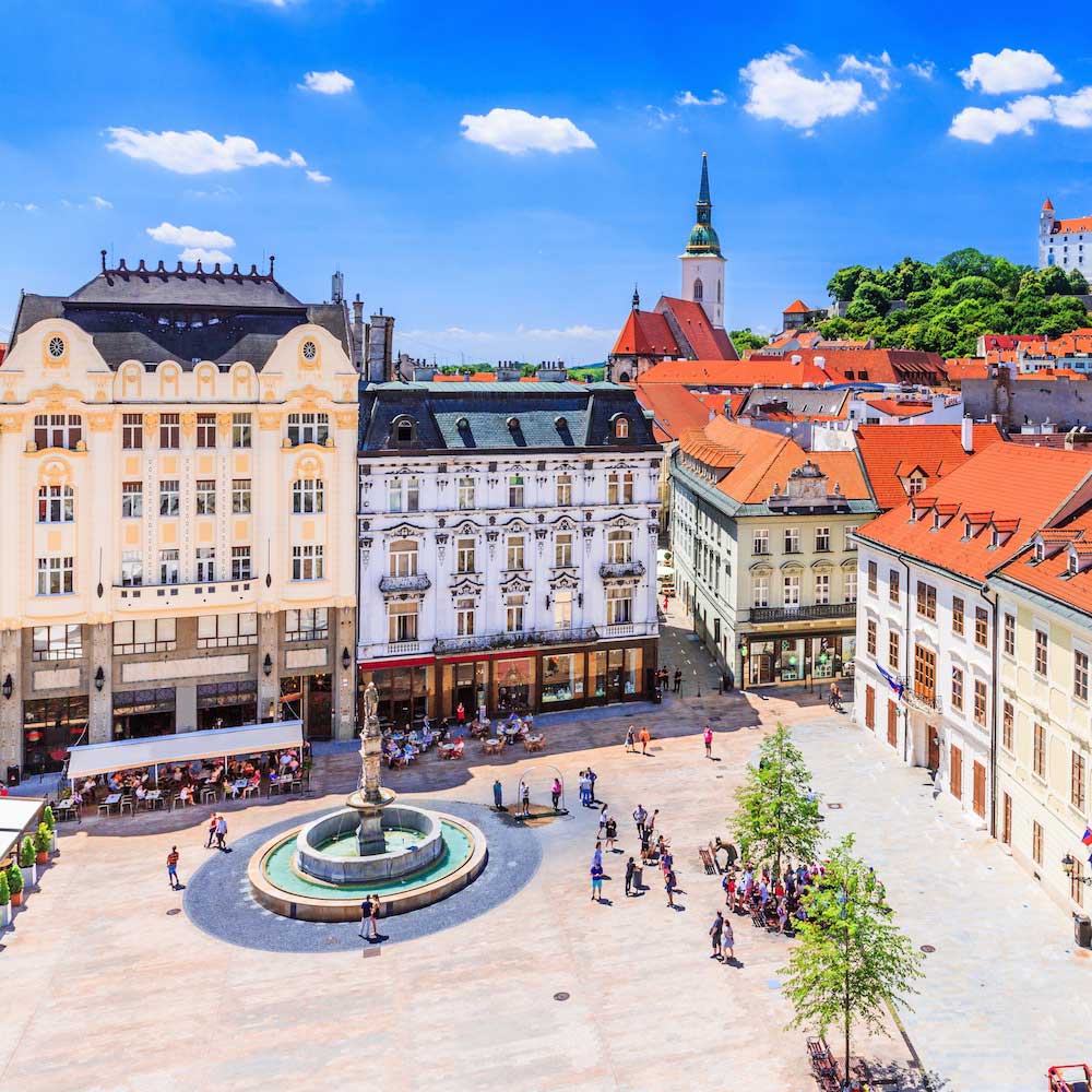 Bratislava Main Square — Slovakia, Eastern Europe