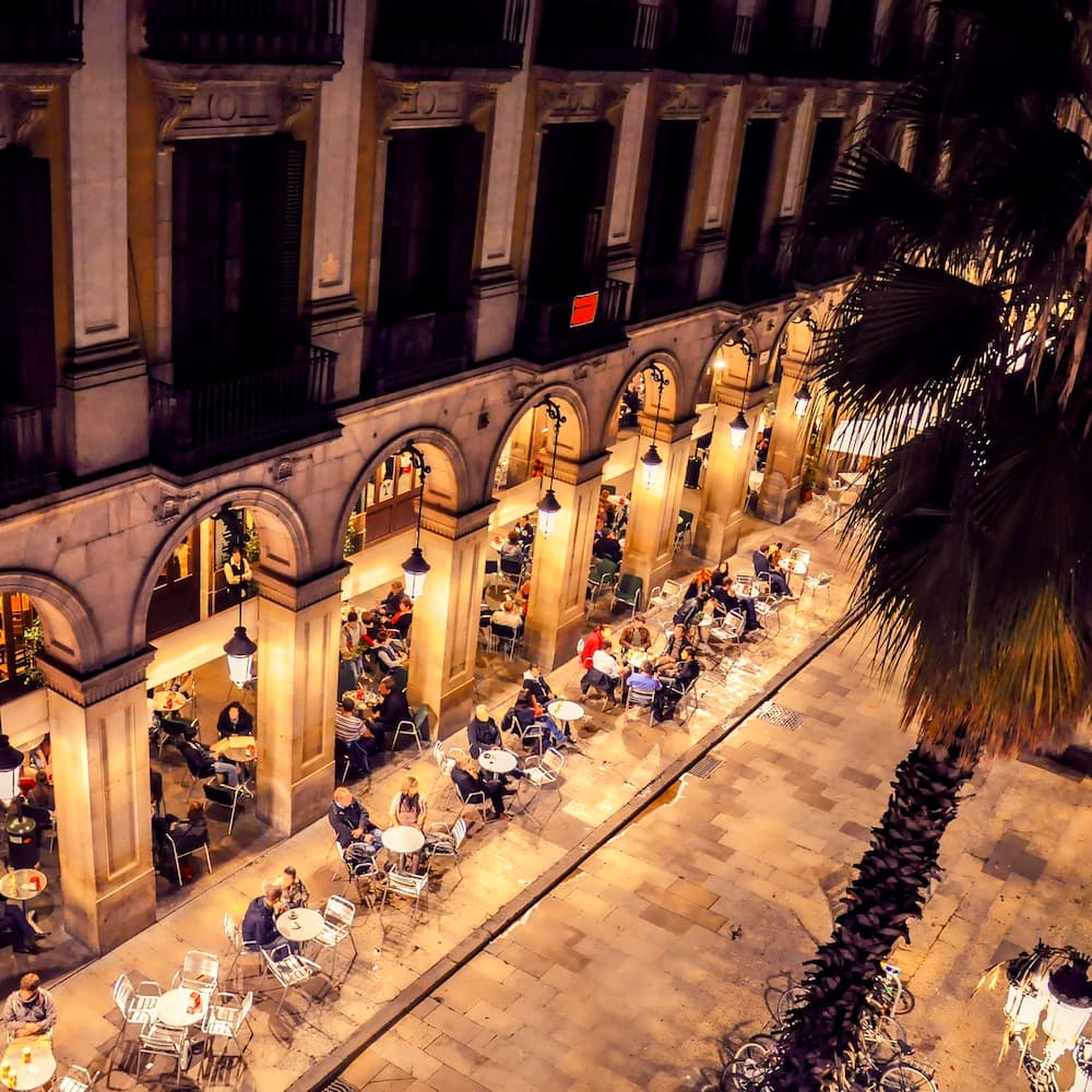 Plaza Reial — Barcelona, Catalonia, Spain, Western Europe